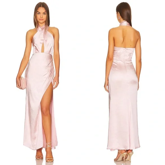 elliatt begonia maxi dress ELLIATT Begonia Maxi Dress in Pink